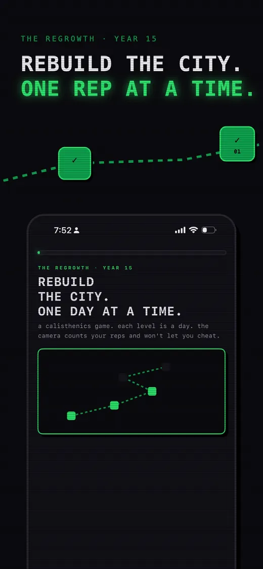 Ascend: rebuild the city one rep at a time